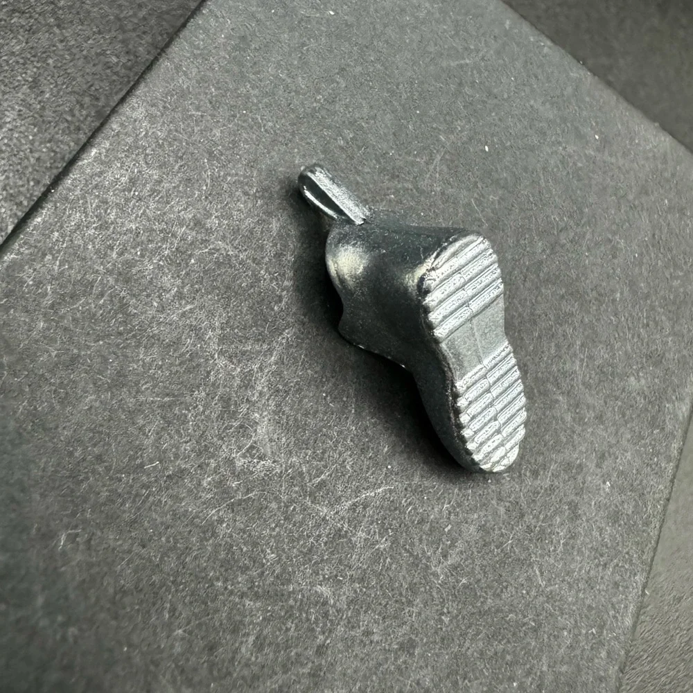Miniature Monopoly Metallic Silver Shoe